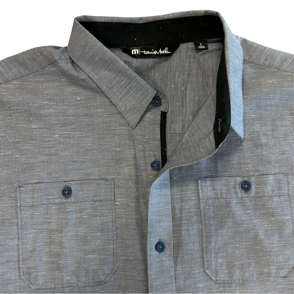 Travis Mathew long Sleeve casual dress shirt, Size L